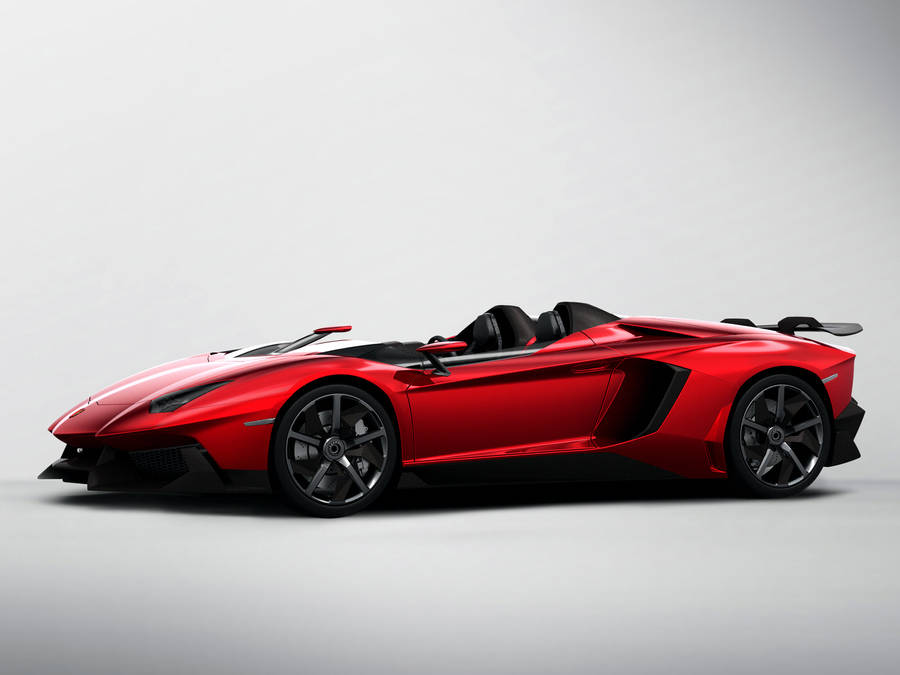 Download 4k Lamborghini Aventador J Rosso Mars Wallpaper | Wallpapers.com