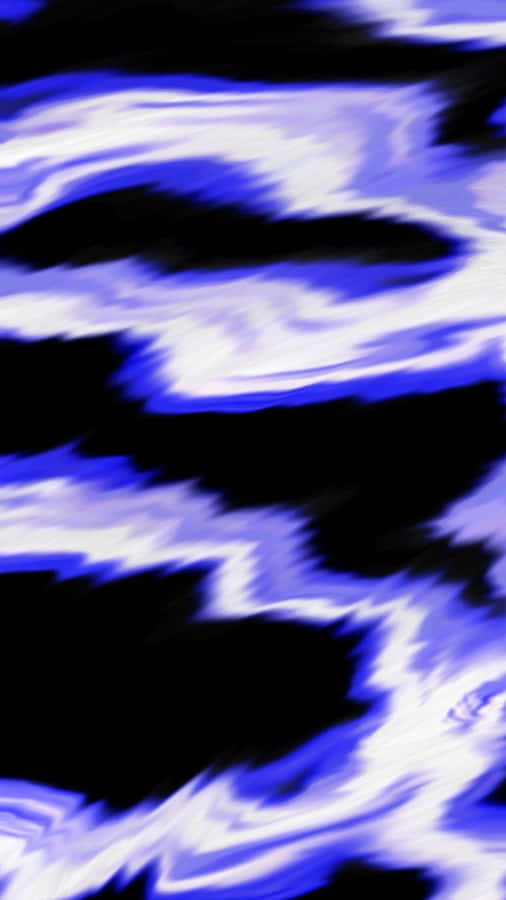Abstrakte blaue Wellen Kunst