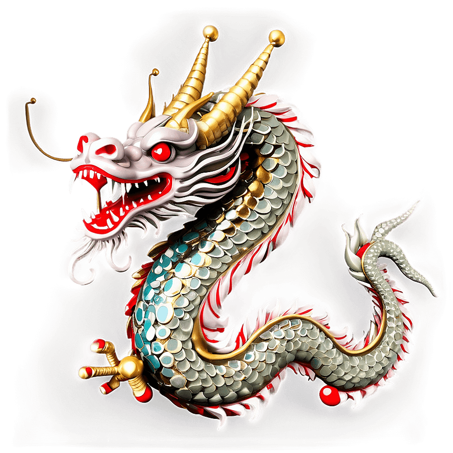 Chinese Dragon with Pearl PNG 05232024