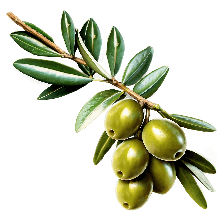 Olive Branch Clip PNG 05252024
