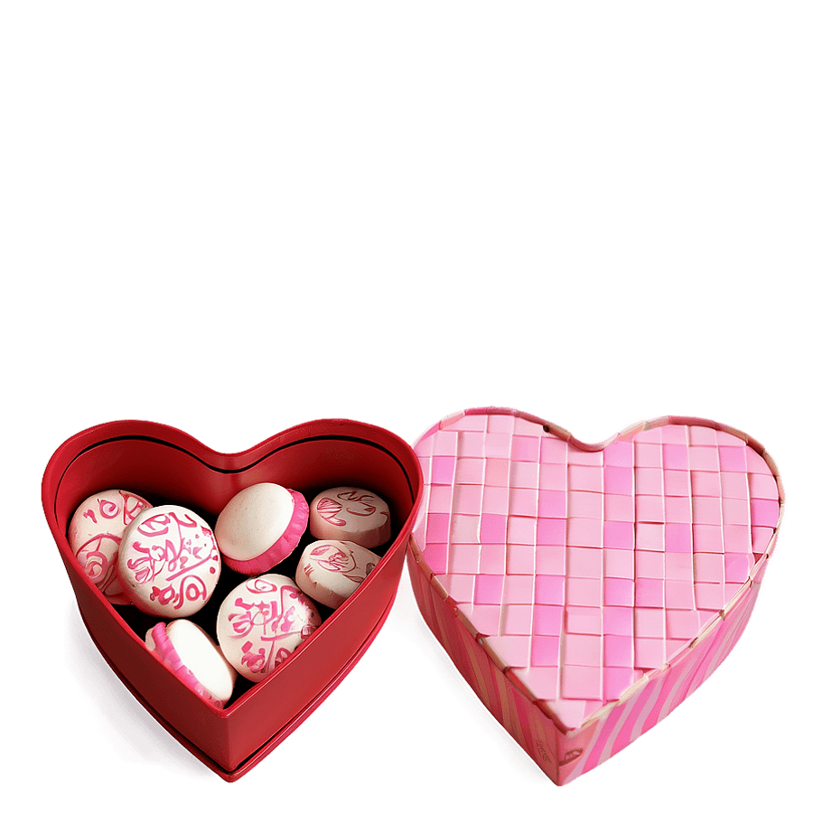 Valentines Candy Heart Box PNG 06292024