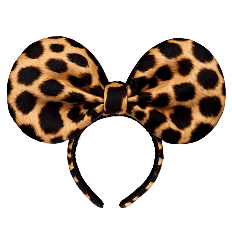 Leopard Print Mouse Ears PNG ukd