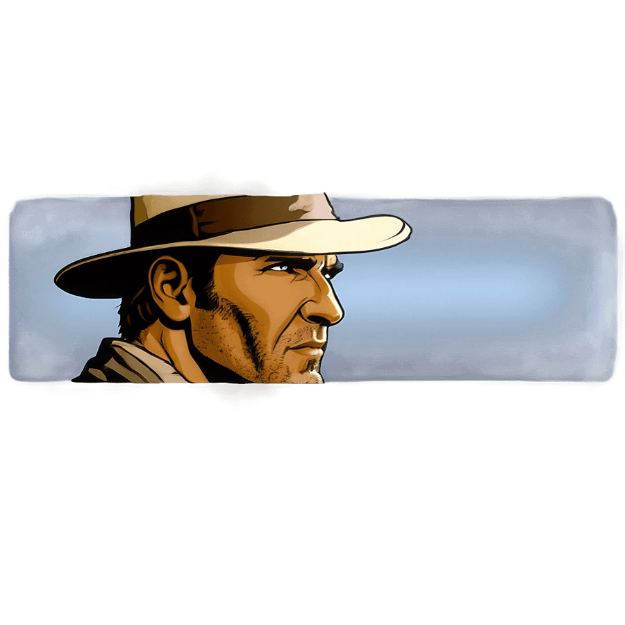 Cartoon Indiana Jones PNG iyt68