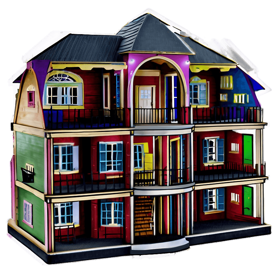 Gabby's Dollhouse Mansion PNG 29
