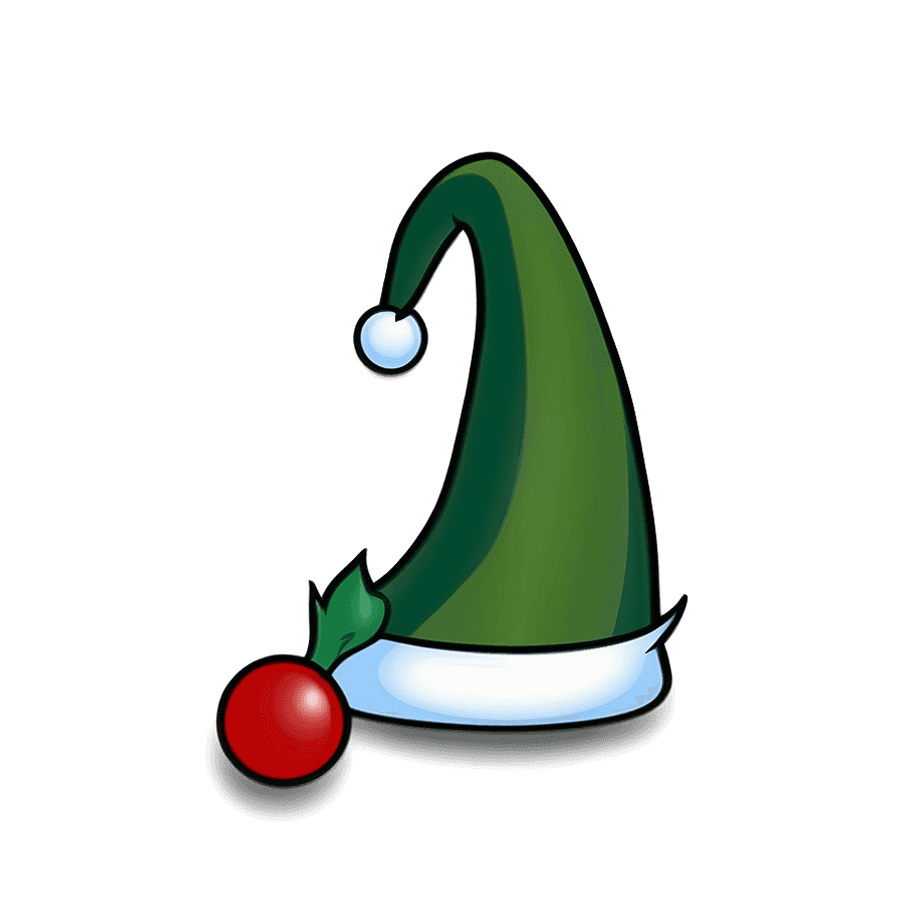 Elf Hat Outline PNG 7