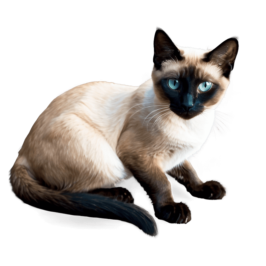 Siamese Cat Green Eyes PNG rpa