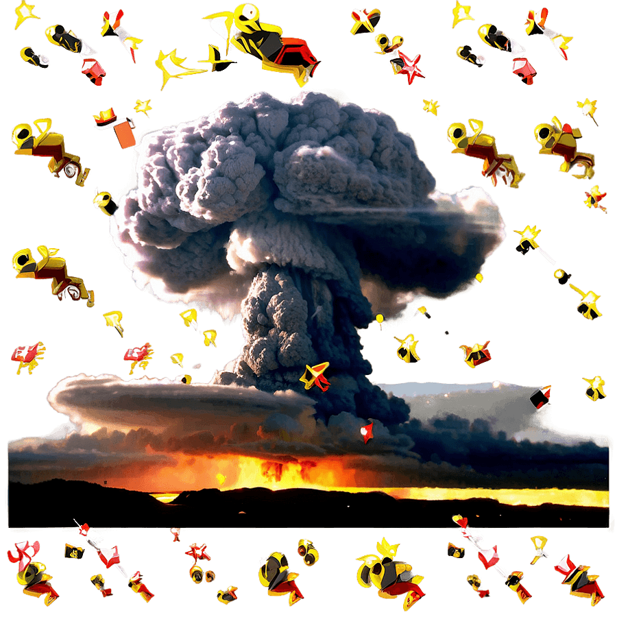 Post-Nuclear Explosion Scene PNG 73