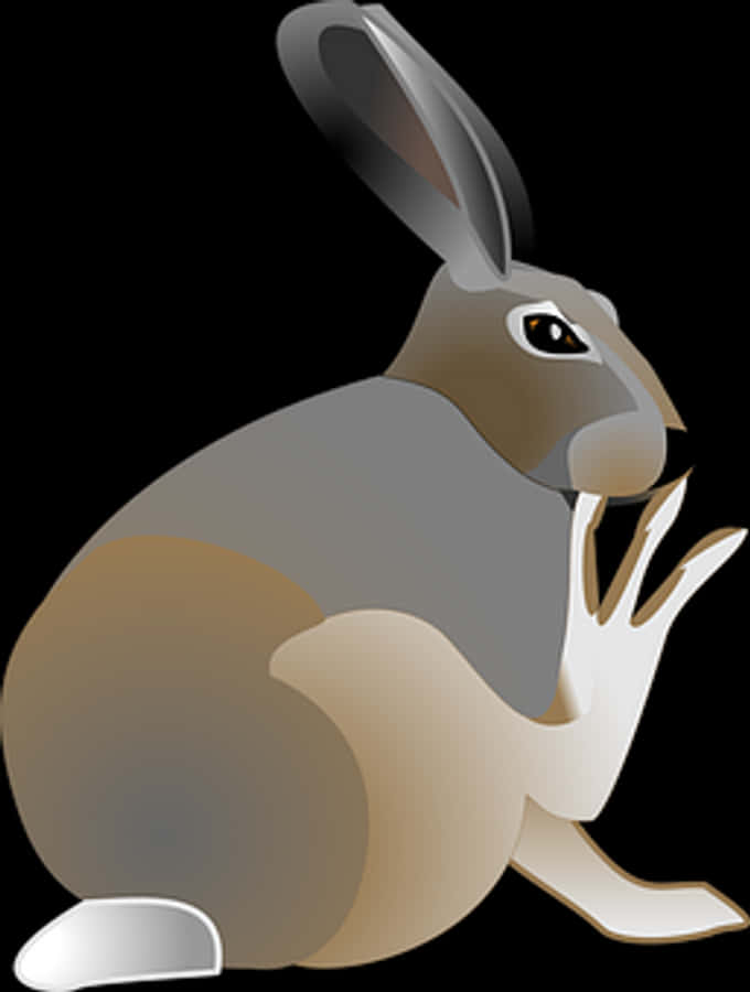 Stylized Vector Rabbit