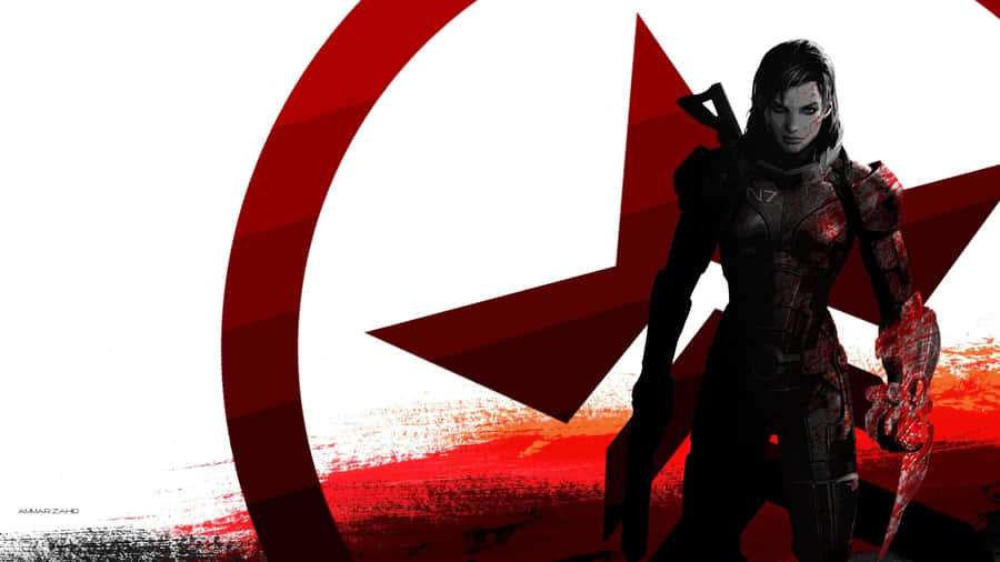 MassEffect Femshep 2560 x 1440 Wallpaper