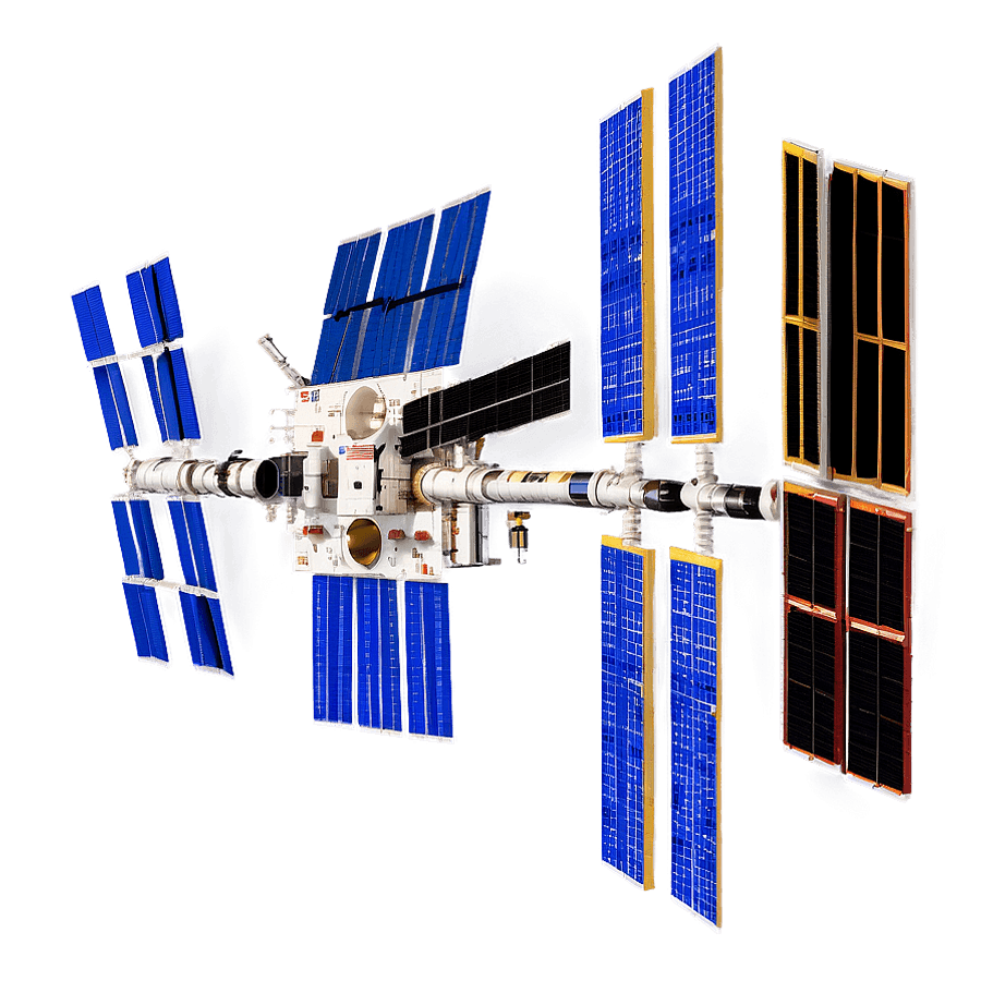 Iss Spacecraft in Orbit PNG hrs95