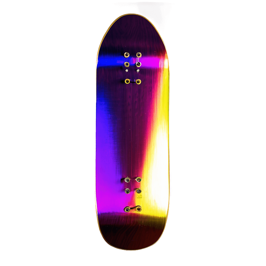 Holographic Skateboard Deck Sketch PNG 11