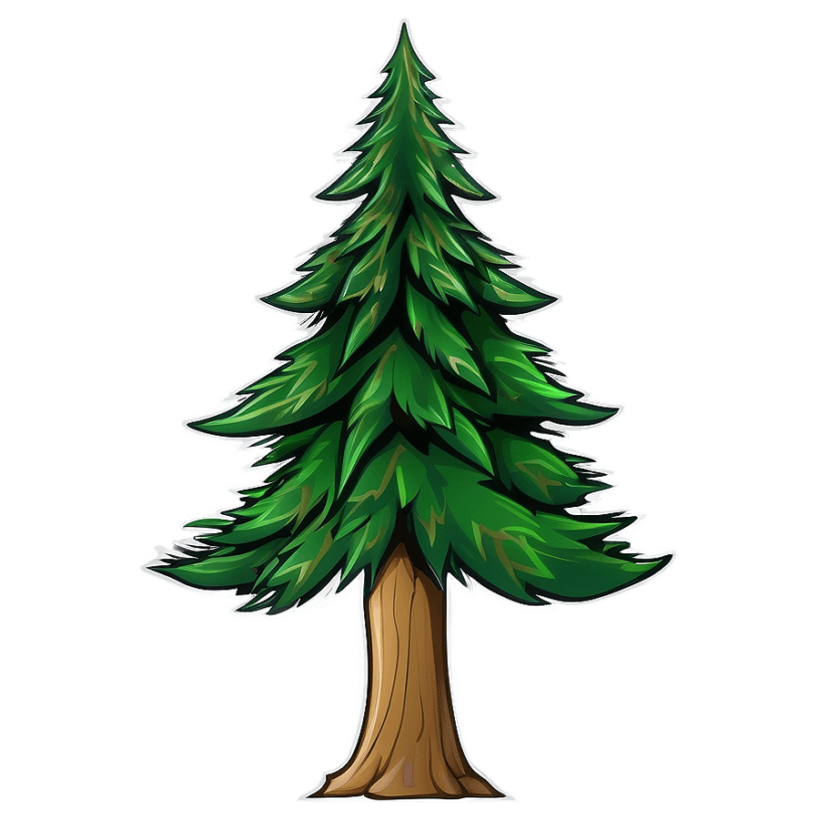 Evergreen Tree Clipart PNG 62