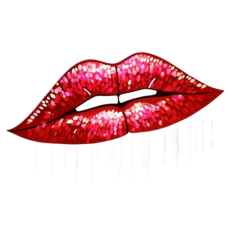 Sparkling Kissy Lips PNG lji71