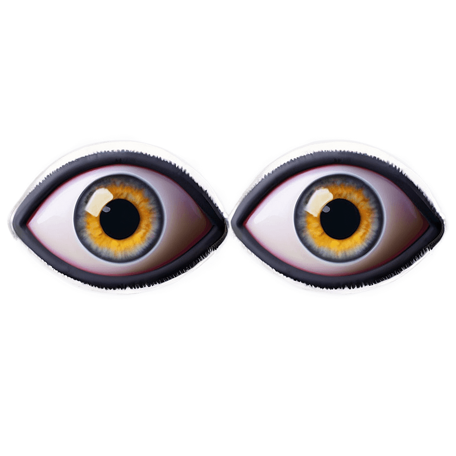 Cartoon Eyes Glancing PNG ndv66