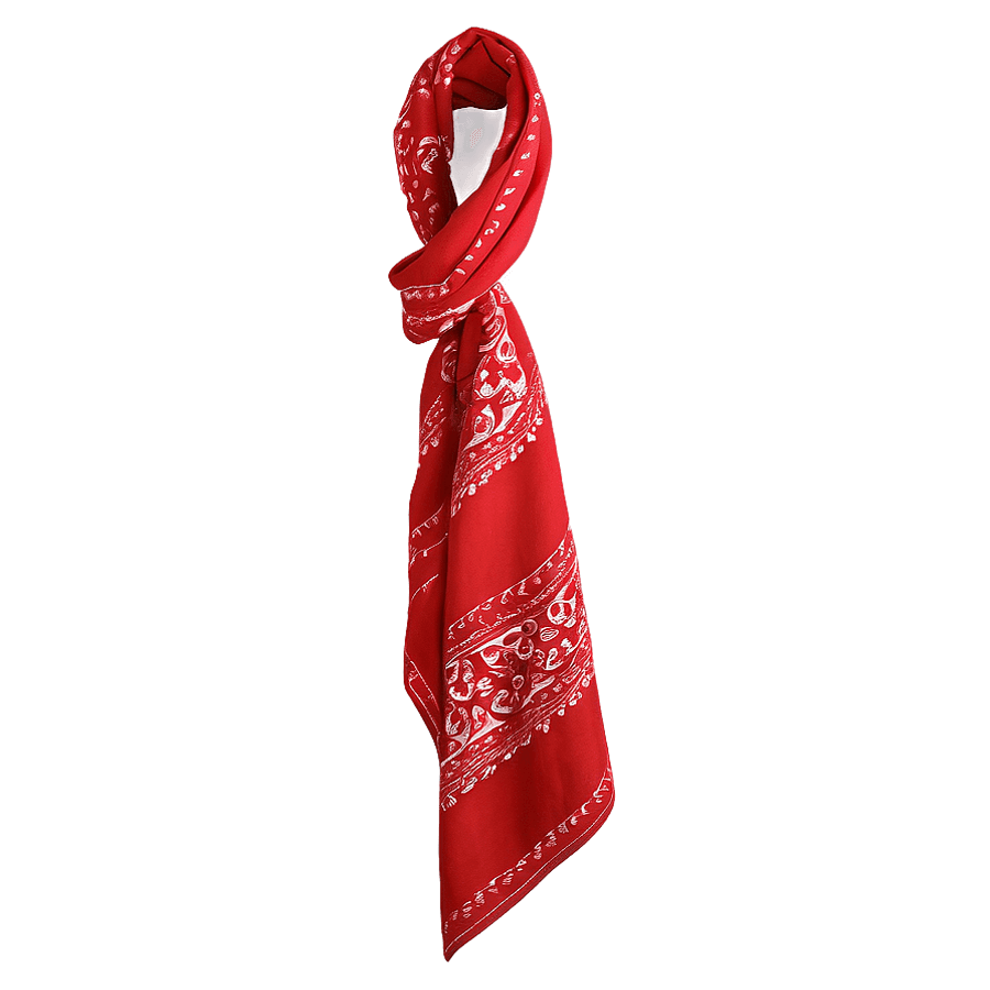 Red Bandana Wrap Texture PNG 05242024