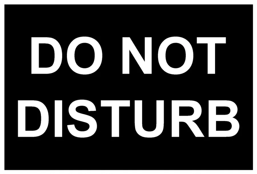 Simple Do Not Disturb Text