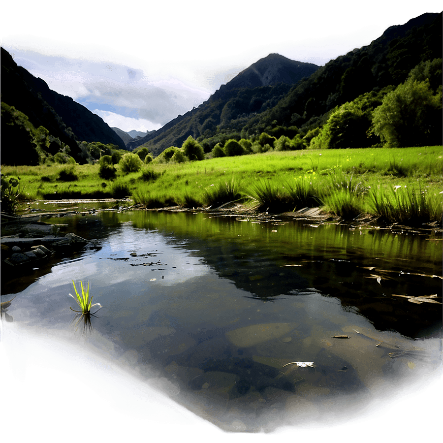 River Through Meadow PNG 05242024