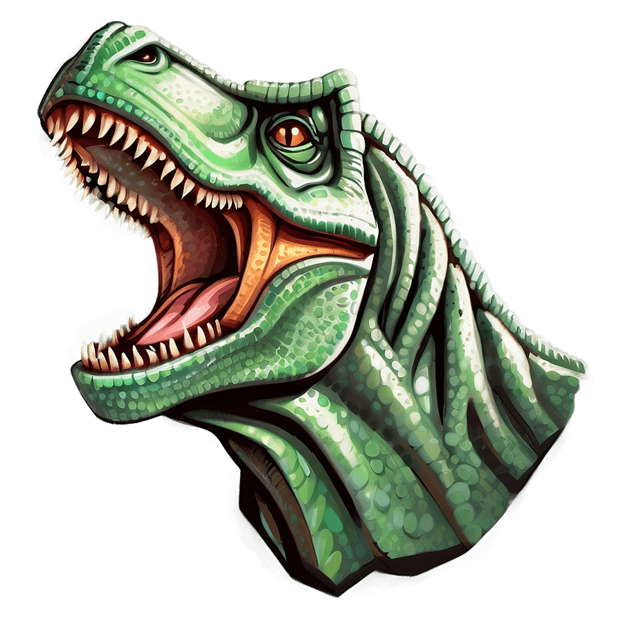 Dinosaur Head Logo PNG kqj