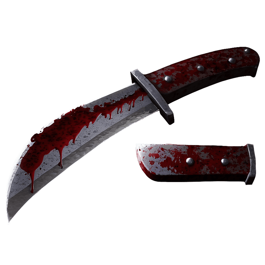 Macabre Bloody Knife PNG upk70