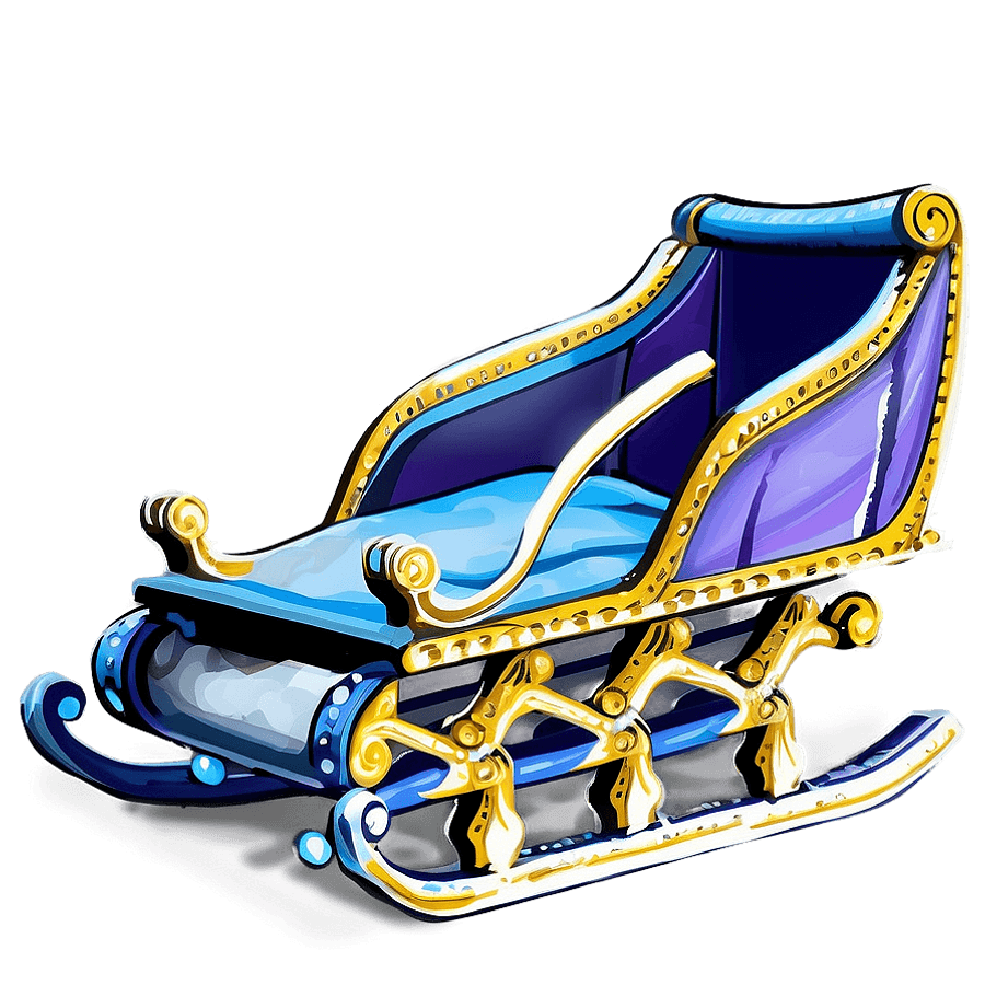 Cozy Winter Sleigh PNG 05262024