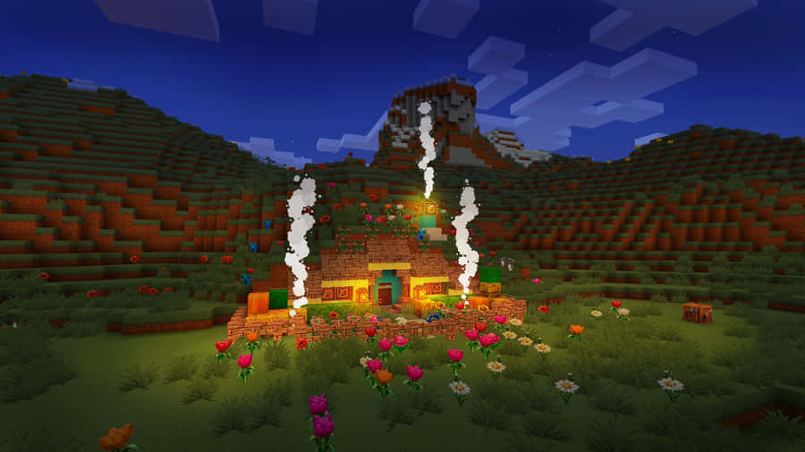 MinecraftEventyr 2560 x 1440 baggrundsbillede