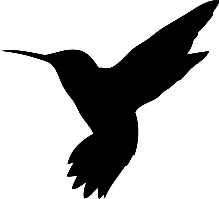 Silhouetteof Hummingbirdin Flight.png