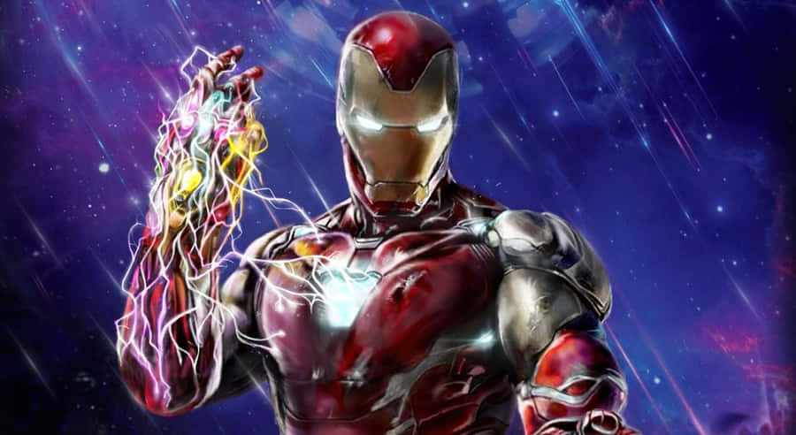 IronMan führt den Angriff gegen die Dunkelheit an.