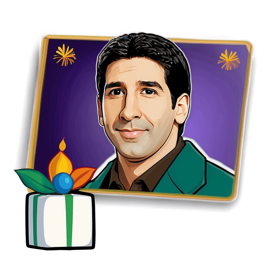 Ross Geller New Year's PNG 06252024
