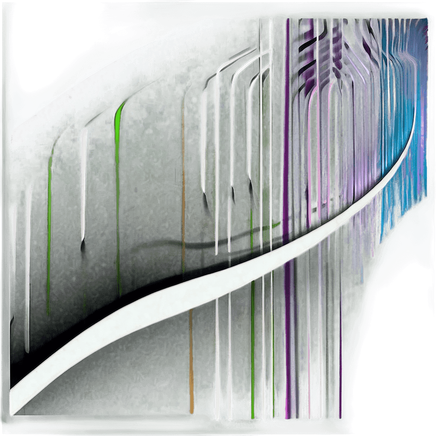 Abstract White Lines Art PNG enn22