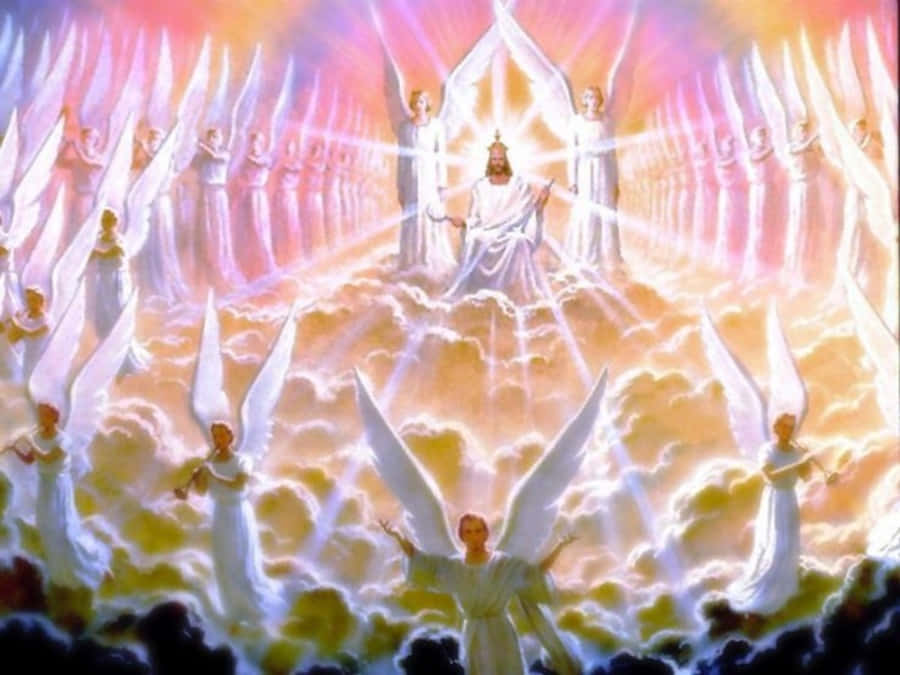 Abenevolência dos céus se estende com a orientação e o amor dos Anjos de Deus.
