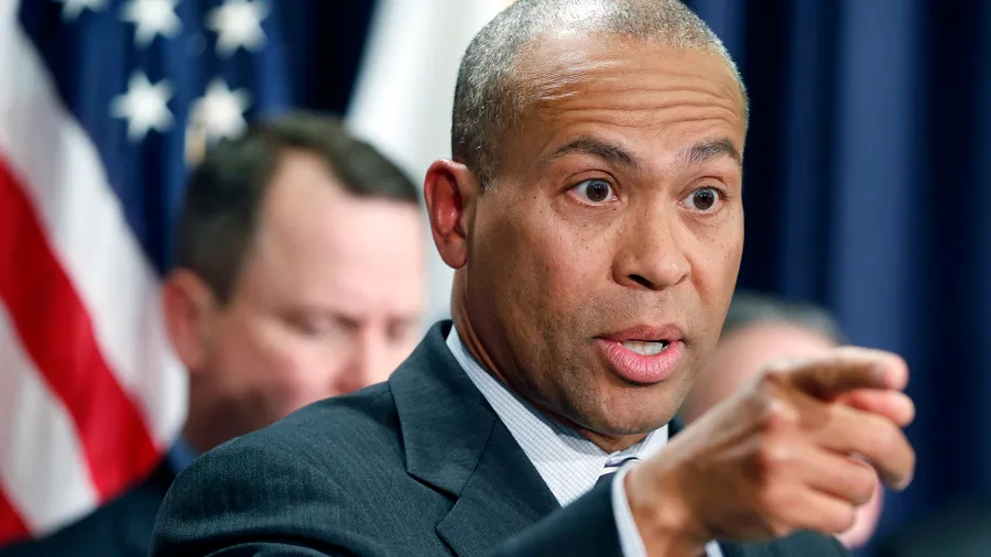 Deval Patrick Engaged in Discussion