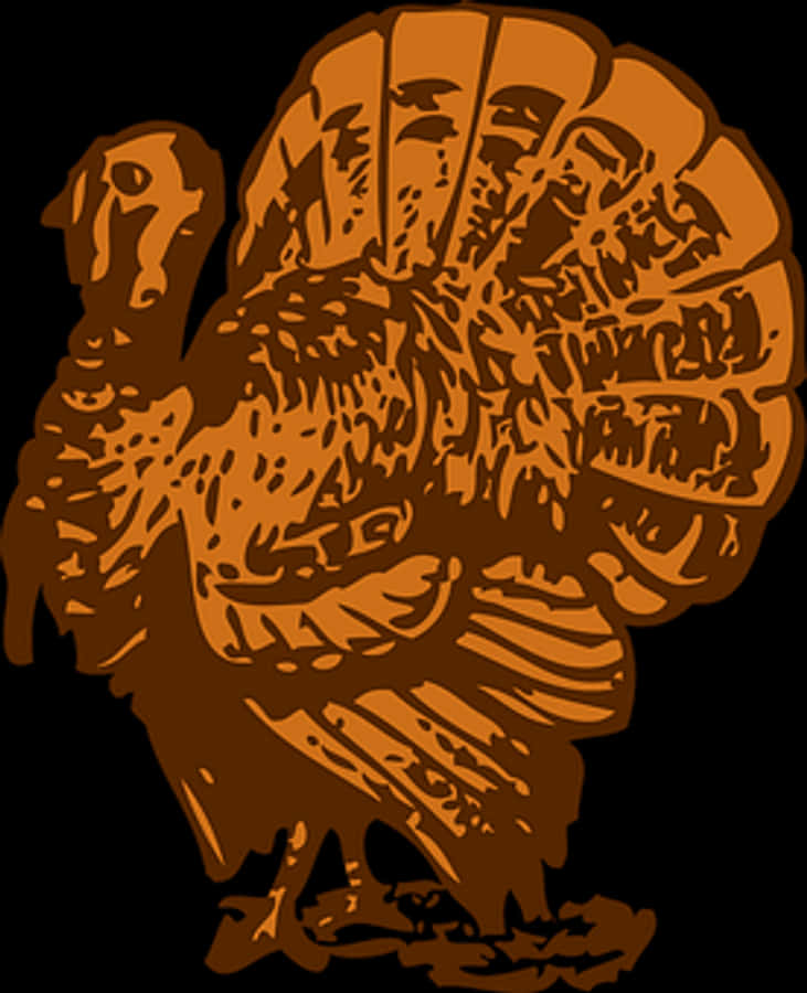Abstract Turkey Silhouette