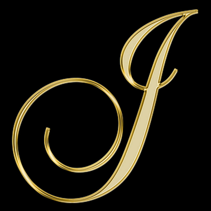Golden Letter A Design