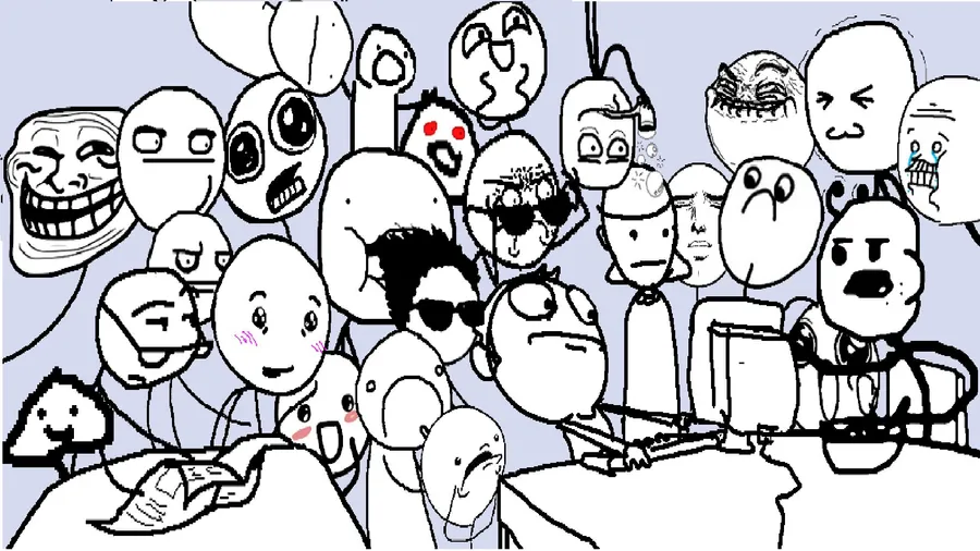 Iconic Internet Meme Faces wallpaper