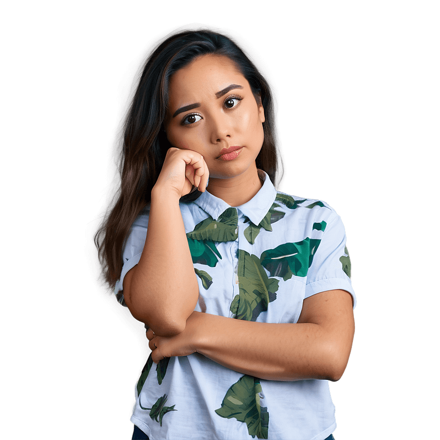 Thoughtful Hmm PNG 8