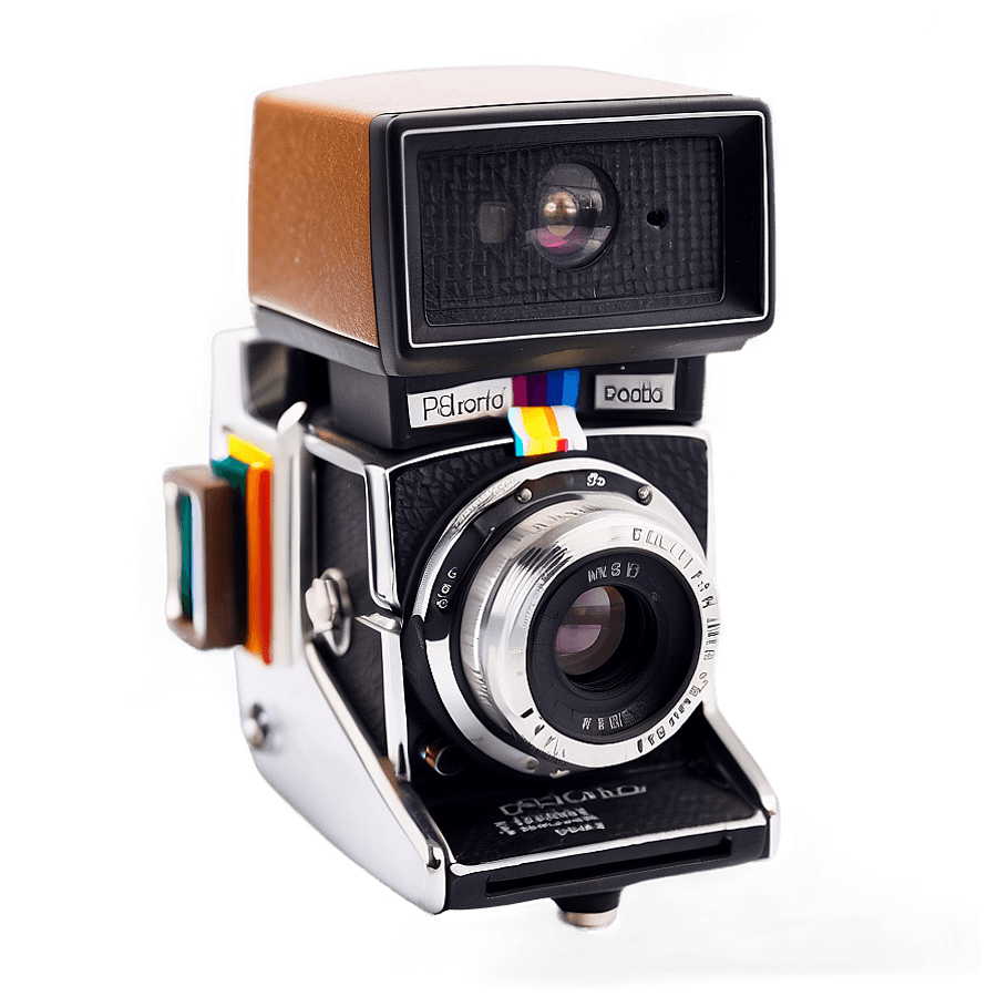 Polaroid Camera Front View PNG 44