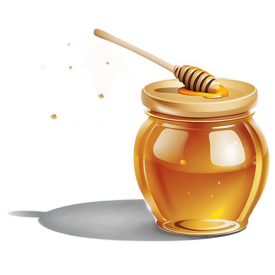 Honey Pot with Brush PNG ntc