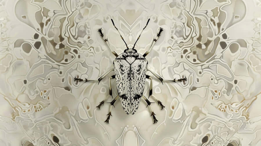 Lace Bug auf abstraktem Hintergrund