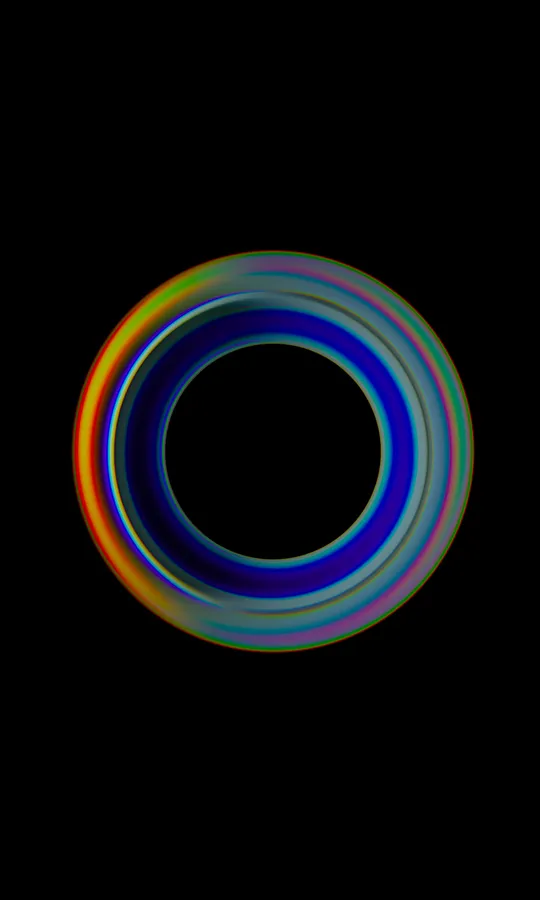 Multicolored Circle Mobile 3D