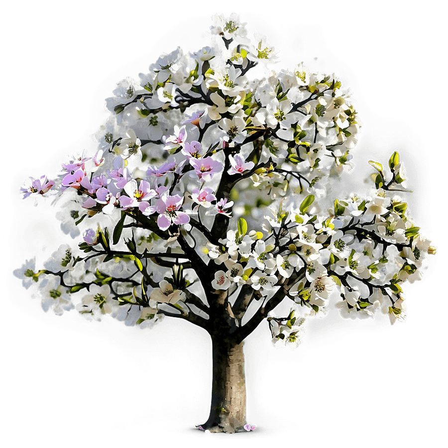 Flower Tree in Springtime PNG 90