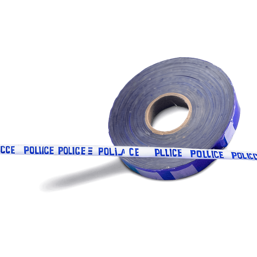 Police Tape in the Wind PNG vyc