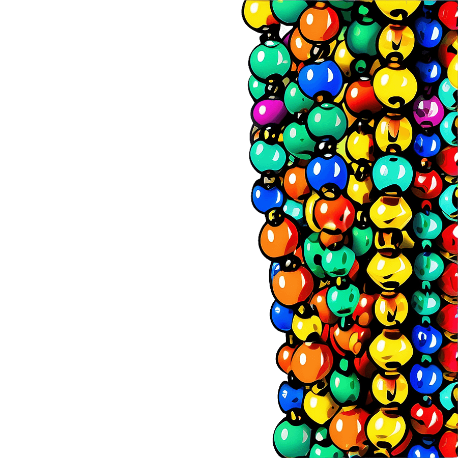 Mardi Gras Beads Heap PNG 05262024