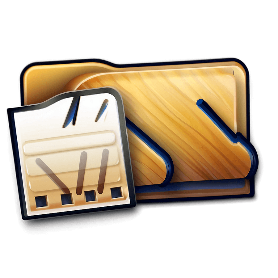 Illustrated Mac Folder Icon PNG 13