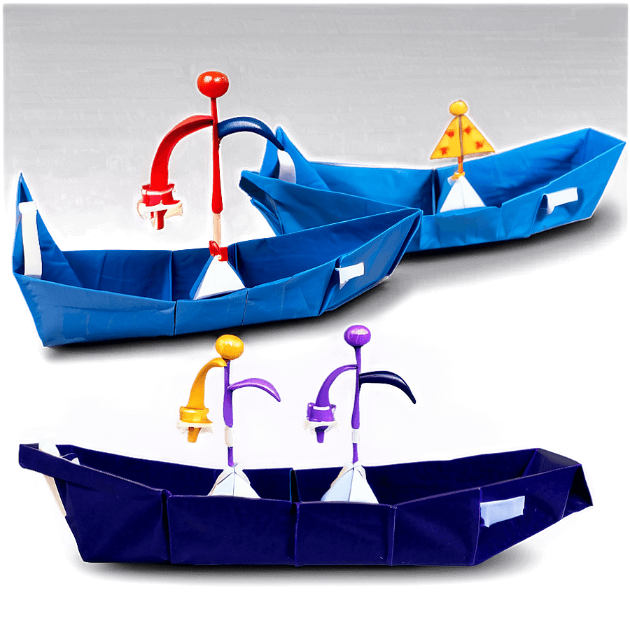 Origami Boat Instruction PNG qbr