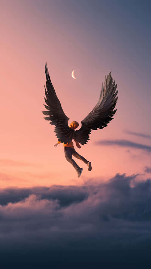 TitoloEssere Angelico etereo in un paradiso celestiale