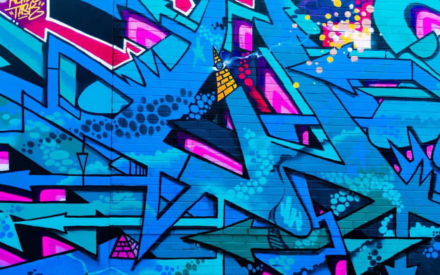 Fundode tela de graffiti.