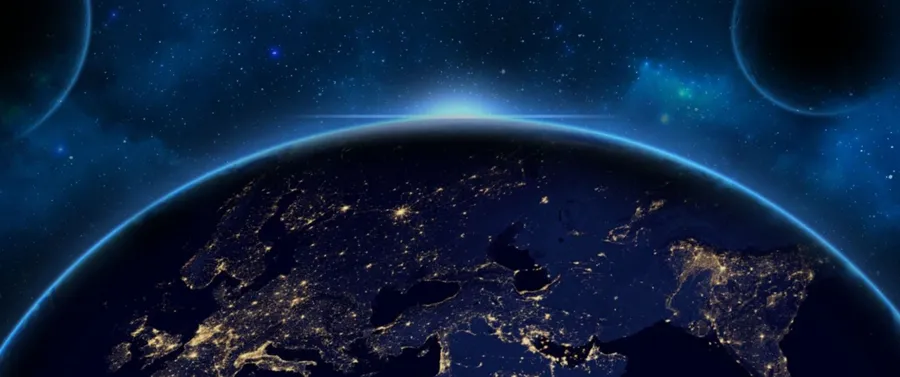 Blue Space Background