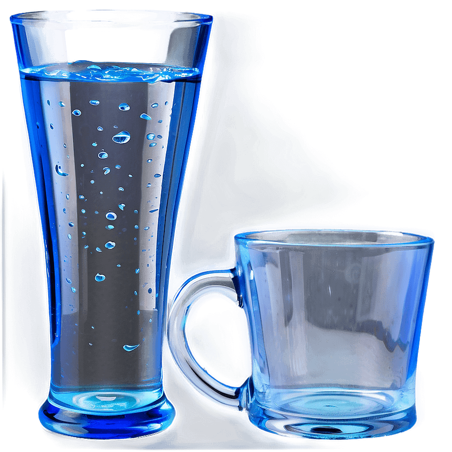Cup of Water on White Background PNG gwe