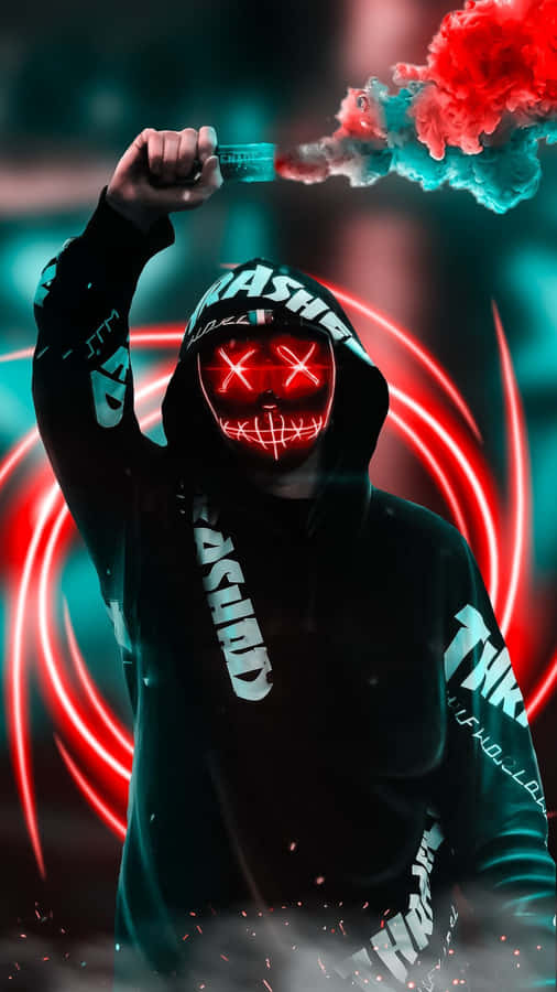 Rebelde Neon com Fumaça