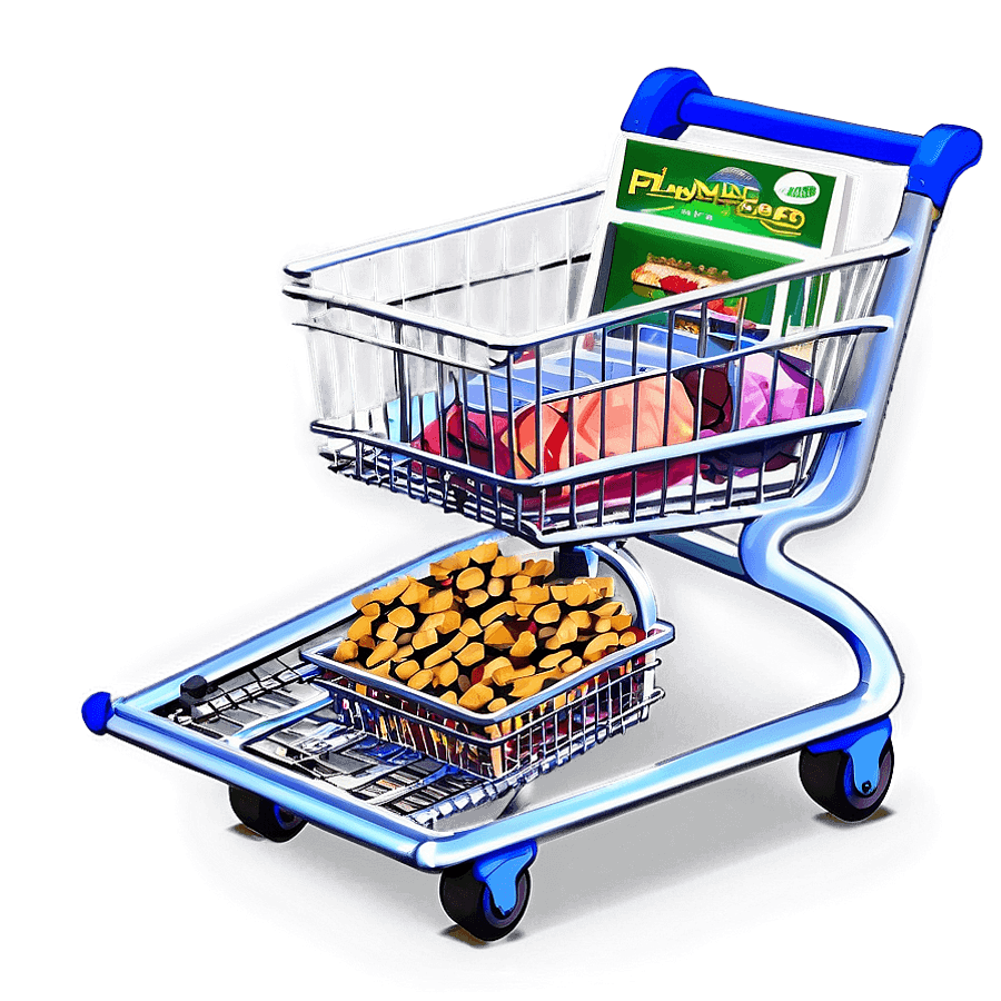 Grocery Cart in Store PNG 36